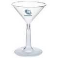 6 Oz. Hard-Sided Clear Plastic 2 Piece Martini Glass (Petite Line)